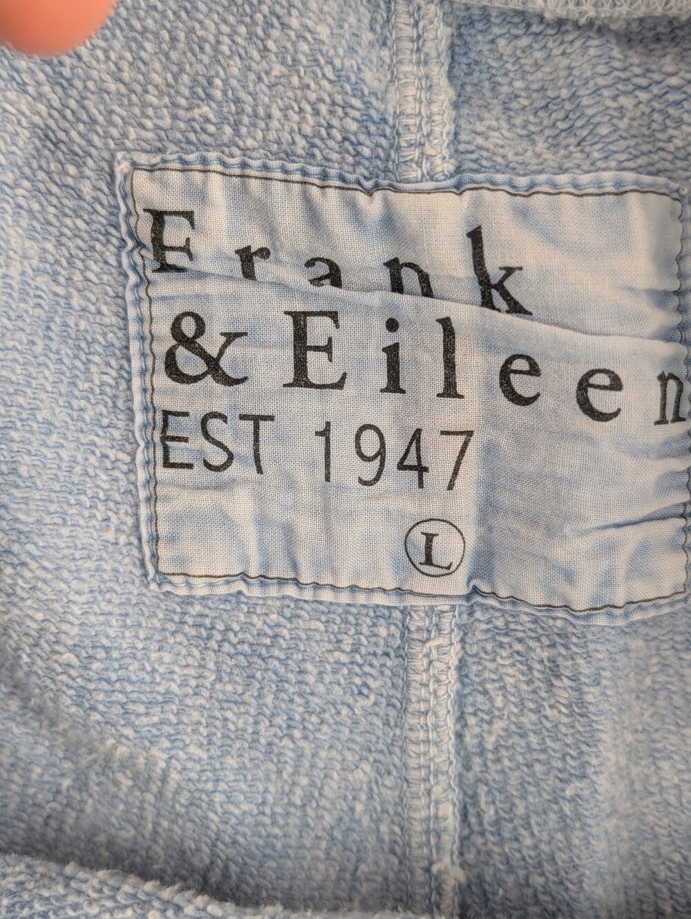 Frank & Eileen Tee Lab - Pearl Favorite Mineral Blue Sweatshorts Size Large - Picture 9 of 12